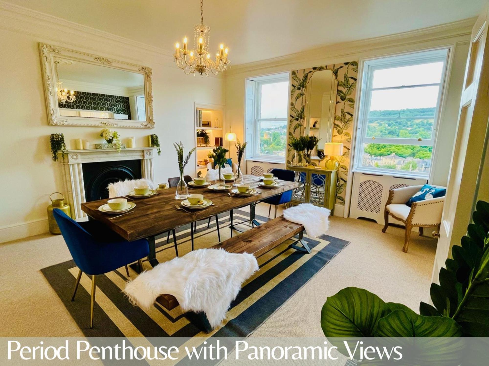 The Paragon Penthouse - Stunning Views Over Bath! Zewnętrze zdjęcie